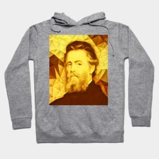 Herman Melville Golden Portrait | Herman Melville Artwork 11 Hoodie